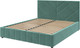 Миниатюра изображения товара Полуторная кровать Bravo Мебель Нельсон 120х200 с ПМ Стандарт 4 вариант (бирюза, линия)