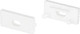 Миниатюра изображения товара Заглушка для профиля Arlight SL-SLIM-H7 WHITE с отверстием / 037533