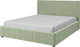 Миниатюра изображения товара Двуспальная кровать Bravo Мебель Нельсон 160х200 без ПМ Стандарт 13 Вариант (зеленый самшит, вертикаль)
