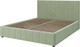 Миниатюра изображения товара Двуспальная кровать Bravo Мебель Нельсон 160х200 без ПМ Стандарт 13 Вариант (зеленый самшит, вертикаль)