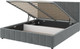 Миниатюра изображения товара Двуспальная кровать Bravo Мебель Нельсон 180х200 с ПМ Стандарт 2 вариант (холодный серый, вертикаль)
