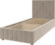 Миниатюра изображения товара Односпальная кровать Bravo Мебель Нельсон 90х200 с ПМ Стандарт 3 вариант (серо-бежевый, вертикаль)
