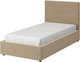 Миниатюра изображения товара Односпальная кровать Bravo Мебель Тайм 90х200 без ПМ Стандарт 1 вариант (пудра)