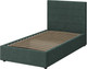Миниатюра изображения товара Односпальная кровать Bravo Мебель Тайм 90х200 без ПМ Стандарт 5 вариант (морской)