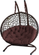 Кресло подвесное Риторика Магна (коричневый ротанг/коричневая подушка) — фото 3
