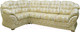 Миниатюра изображения товара Диван угловой Домовой Романтика-1 4Sed 7 (Degas 5929 A1-09/Degas 5929 C1-09)