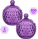 Миниатюра изображения товара Набор емкостей для хранения Elan Gallery Пузырьки / 890912_2 (2шт, фиолетовый)
