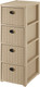 Миниатюра изображения товара Комод пластиковый El Casa Elegance 4-х секционный / 640589 (бежевый)