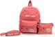 Миниатюра изображения товара Детский рюкзак Ecotope С пеналом и сумочкой / 287-2005-DPK (розовый)