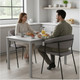 Миниатюра изображения товара Набор стульев Arvento Форли (светло-серый/черный)