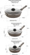 Миниатюра изображения товара Набор сковородок Elan Gallery Гармония вкуса / 120338+3 (коричневый опал)