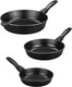 Миниатюра изображения товара Набор сковородок Elan Gallery Гармония вкуса / 120299+3 (черный оникс)