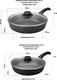 Миниатюра изображения товара Набор сковородок Elan Gallery Гармония вкуса / 120243+2 (черный мрамор)