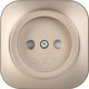 Миниатюра изображения товара Розетка IEK Glory ERH13-K37M-10 (шампань матовый)