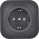Миниатюра изображения товара Розетка IEK Glory ERH14-K02M-16 (черный матовый)