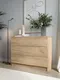Миниатюра изображения товара Комод Горизонт Мебель Нео 1050 3 ящика (дуб золотой крафт)