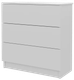 Миниатюра изображения товара Комод Горизонт Мебель Нео 760 3 ящика (белый)