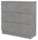 Миниатюра изображения товара Комод Горизонт Мебель Нео 760 3 ящика (бетон)