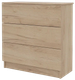 Миниатюра изображения товара Комод Горизонт Мебель Нео 760 3 ящика (дуб золотой крафт)