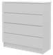 Миниатюра изображения товара Комод Горизонт Мебель Нео 760 4 ящика (белый)