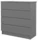 Миниатюра изображения товара Комод Горизонт Мебель Нео 760 4 ящика (серый графит)