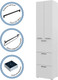 Миниатюра изображения товара Шкаф-пенал Горизонт Мебель Бонн 500 3 ящика (белый)