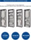 Миниатюра изображения товара Шкаф Горизонт Мебель Бонн 760 (бетон)