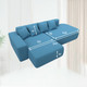 Миниатюра изображения товара Диван угловой Лига Диванов Лига-065 левый / 129800L (рогожка амур 10 голубой)