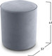 Миниатюра изображения товара Пуф Mio Tesoro 132 (серый Velutto 12)