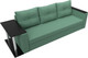 Миниатюра изображения товара Диван Лига Диванов Атланта со столом слева / 126160L (рогожка амур зеленый)