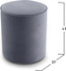 Миниатюра изображения товара Пуф Mio Tesoro 132 (темно-серый Velutto 32)