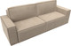 Миниатюра изображения товара Диван Лига Диванов Куба Лайт / 129438 (велюр Seven 729 бежевый)