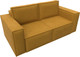 Миниатюра изображения товара Диван Лига Диванов Куба мини / 126592 (велюр Brut 10 желтый)