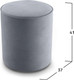 Миниатюра изображения товара Пуф Mio Tesoro 132 (светло-серый Velutto 52)