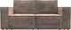 Миниатюра изображения товара Диван Лига Диванов Куба мини / 126603 (велюр Tower 05 бежевый)
