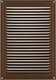 Миниатюра изображения товара Решетка вентиляционная Нора-М 160x230 с сеткой / 19398 (шоколадный бархат)