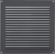 Миниатюра изображения товара Решетка вентиляционная Нора-М 175x175 с сеткой / 20178 (графит)