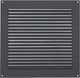 Миниатюра изображения товара Решетка вентиляционная Нора-М 200x200 с сеткой / 20180 (графит)