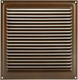 Миниатюра изображения товара Решетка вентиляционная Нора-М 200x200 с сеткой / 2121 (старая медь)