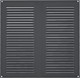 Миниатюра изображения товара Решетка вентиляционная Нора-М 250x250 с сеткой / 20181 (графит)