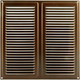 Миниатюра изображения товара Решетка вентиляционная Нора-М 250x250 с сеткой / 5935 (старая медь)