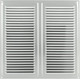 Миниатюра изображения товара Решетка вентиляционная Нора-М 250x250 с сеткой / 5933 (хром)