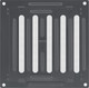 Миниатюра изображения товара Решетка вентиляционная Нора-М Р-100 / 20182 (графит)