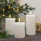Миниатюра изображения товара Набор электронных свечей AksHome Тип 1 3 свечи 7.5х13/15.5/18см 1LEDх3 2ААх3