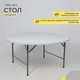 Миниатюра изображения товара Стол складной AksHome Table тип 10 D152х74 (белый)
