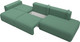 Миниатюра изображения товара Диван Лига Диванов Лига-036 НПБ Модерн Лонг подлокотник слева / 124212L (рогожка амур зеленый)