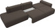 Миниатюра изображения товара Диван Лига Диванов Лига-036 НПБ Модерн Лонг подлокотник справа / 124211 (рогожка амур коричневый)