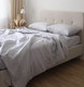Миниатюра изображения товара Комплект постельного белья Блакiт Страйп-сатин 2сп 50х70 / 14-4102 (серый)