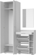 Миниатюра изображения товара Секция в прихожую Кортекс-мебель Лара СП6 (белый)