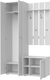 Миниатюра изображения товара Секция в прихожую Кортекс-мебель Лара СП9 (белый)